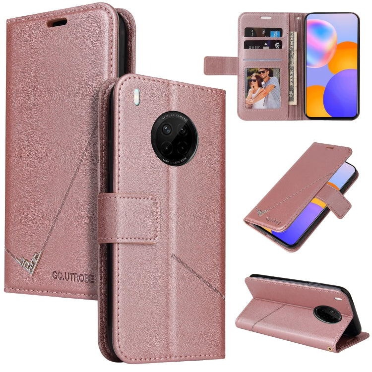 GQUTROBE Right Angle Leather Phone Case, For Huawei P40, For Huawei P40 Lite, For Huawei P40 Pro, Huawei P smart 2021, For Huawei nova 7 SE, For Huawei Mate 40, For Huawei Mate 40 Lite, For Huawei Mate 40 Pro