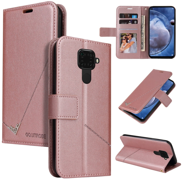 GQUTROBE Right Angle Leather Phone Case, For Huawei Mate 30 Lite, For Huawei Mate 30 Pro, For Huawei Mate 20 Pro, For Huawei P30, For Huawei P30 Pro, For Huawei P20 Lite, For Huawei P20 Pro, For Huawei Y7p