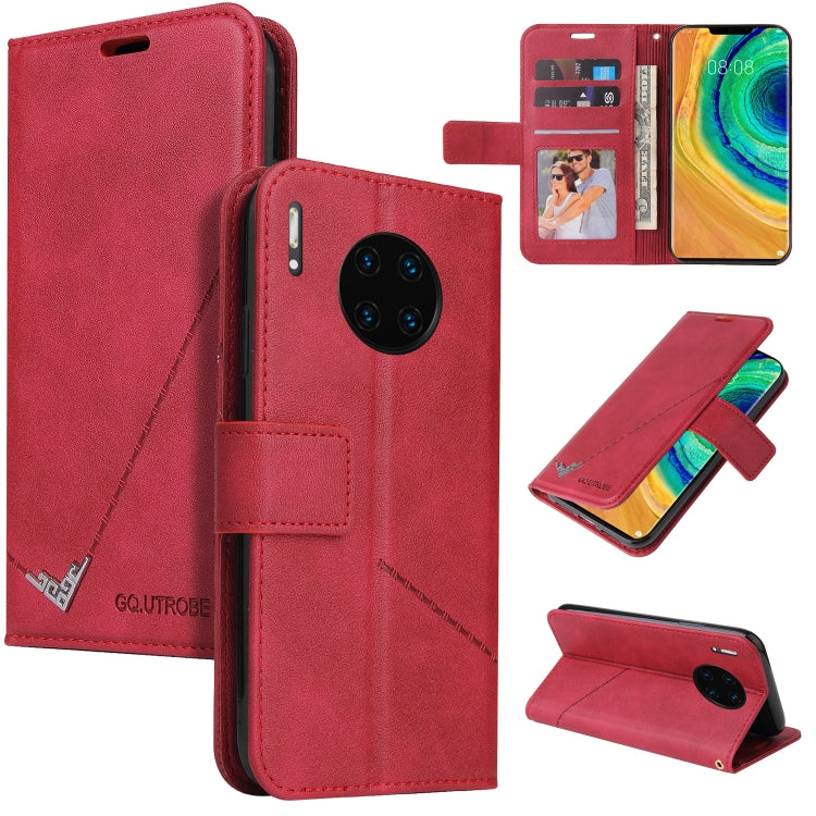 GQUTROBE Right Angle Leather Phone Case, For Huawei Mate 30 Lite, For Huawei Mate 30 Pro, For Huawei Mate 20 Pro, For Huawei P30, For Huawei P30 Pro, For Huawei P20 Lite, For Huawei P20 Pro, For Huawei Y7p