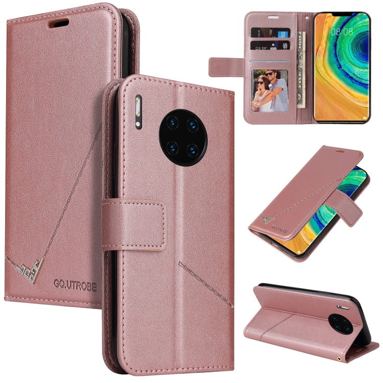 GQUTROBE Right Angle Leather Phone Case, For Huawei Mate 30 Lite, For Huawei Mate 30 Pro, For Huawei Mate 20 Pro, For Huawei P30, For Huawei P30 Pro, For Huawei P20 Lite, For Huawei P20 Pro, For Huawei Y7p