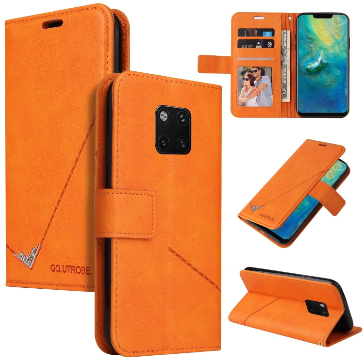 GQUTROBE Right Angle Leather Phone Case, For Huawei Mate 30 Lite, For Huawei Mate 30 Pro, For Huawei Mate 20 Pro, For Huawei P30, For Huawei P30 Pro, For Huawei P20 Lite, For Huawei P20 Pro, For Huawei Y7p