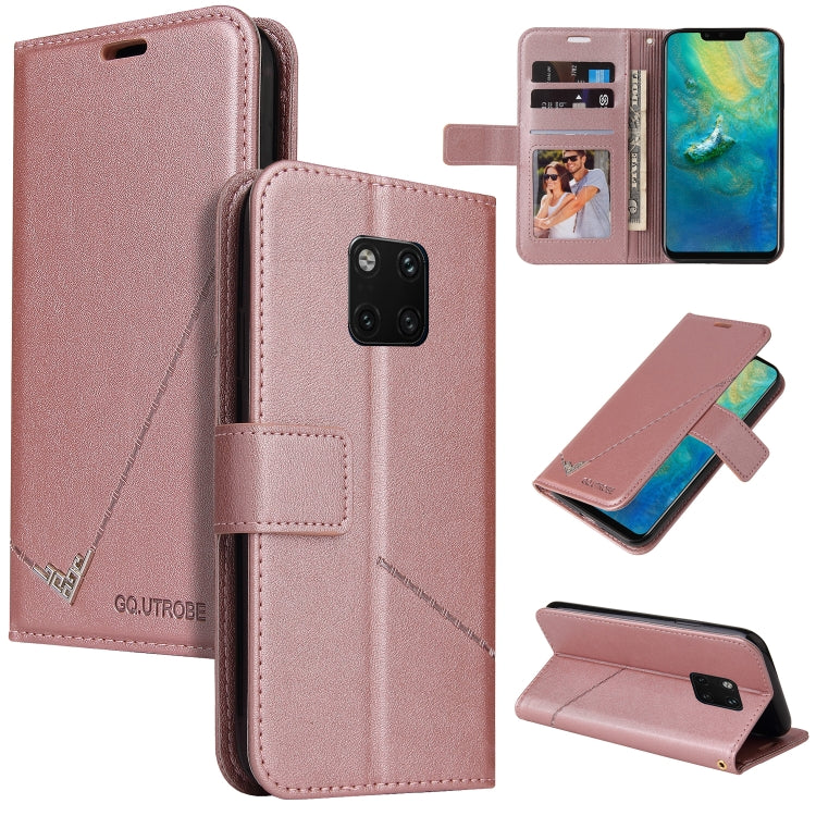 GQUTROBE Right Angle Leather Phone Case, For Huawei Mate 30 Lite, For Huawei Mate 30 Pro, For Huawei Mate 20 Pro, For Huawei P30, For Huawei P30 Pro, For Huawei P20 Lite, For Huawei P20 Pro, For Huawei Y7p