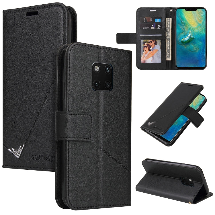 GQUTROBE Right Angle Leather Phone Case, For Huawei Mate 30 Lite, For Huawei Mate 30 Pro, For Huawei Mate 20 Pro, For Huawei P30, For Huawei P30 Pro, For Huawei P20 Lite, For Huawei P20 Pro, For Huawei Y7p