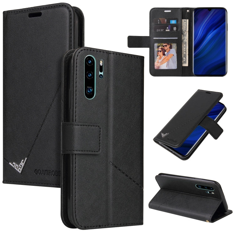 GQUTROBE Right Angle Leather Phone Case, For Huawei Mate 30 Lite, For Huawei Mate 30 Pro, For Huawei Mate 20 Pro, For Huawei P30, For Huawei P30 Pro, For Huawei P20 Lite, For Huawei P20 Pro, For Huawei Y7p