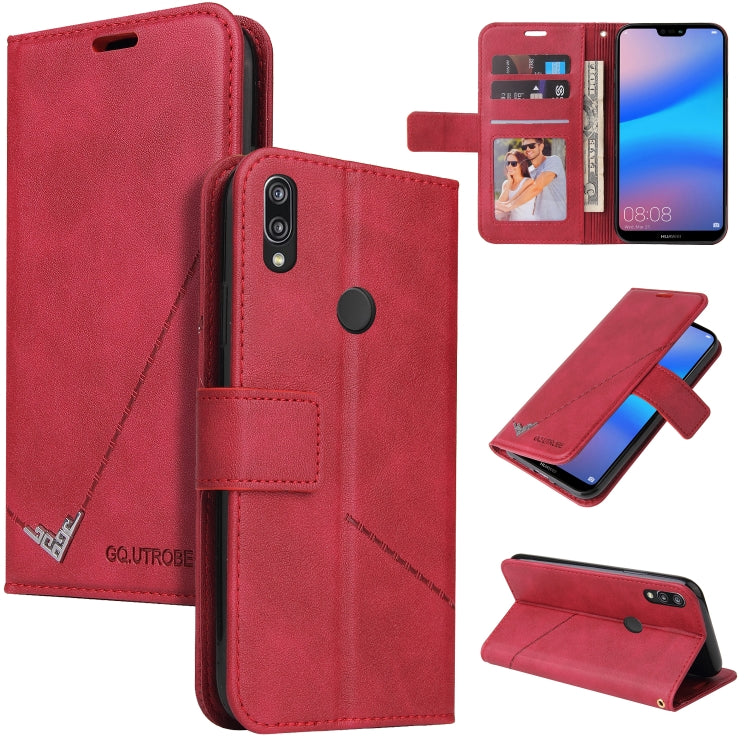 GQUTROBE Right Angle Leather Phone Case, For Huawei Mate 30 Lite, For Huawei Mate 30 Pro, For Huawei Mate 20 Pro, For Huawei P30, For Huawei P30 Pro, For Huawei P20 Lite, For Huawei P20 Pro, For Huawei Y7p