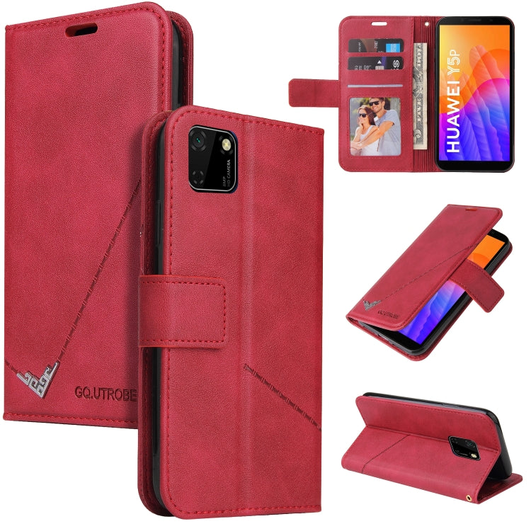 GQUTROBE Right Angle Leather Phone Case, For Huawei Y6p, For Huawei Y5p / Honor 9S, For Huawei P Smart Z, For Honor 10 Lite, For Huawei Enjoy 9s, For Huawei Y6 2019