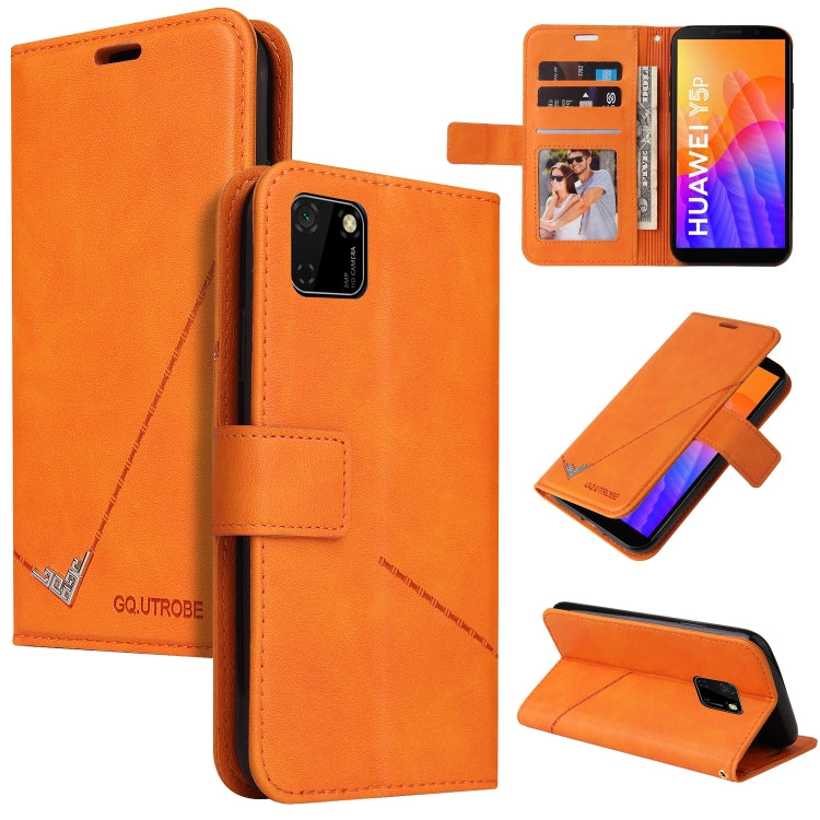 GQUTROBE Right Angle Leather Phone Case, For Huawei Y6p, For Huawei Y5p / Honor 9S, For Huawei P Smart Z, For Honor 10 Lite, For Huawei Enjoy 9s, For Huawei Y6 2019