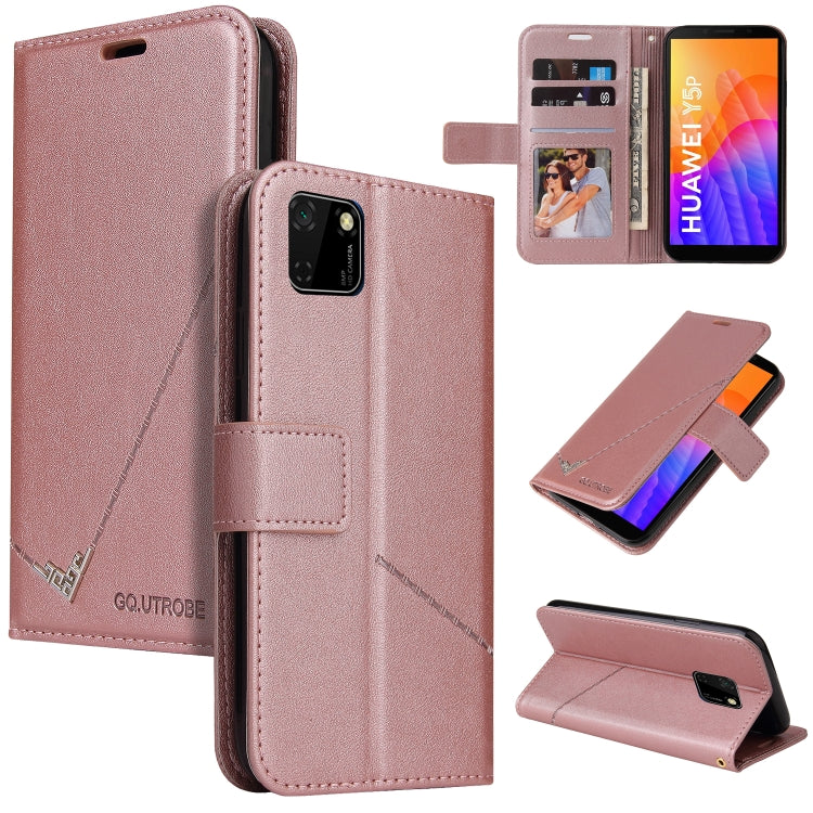 GQUTROBE Right Angle Leather Phone Case, For Huawei Y6p, For Huawei Y5p / Honor 9S, For Huawei P Smart Z, For Honor 10 Lite, For Huawei Enjoy 9s, For Huawei Y6 2019