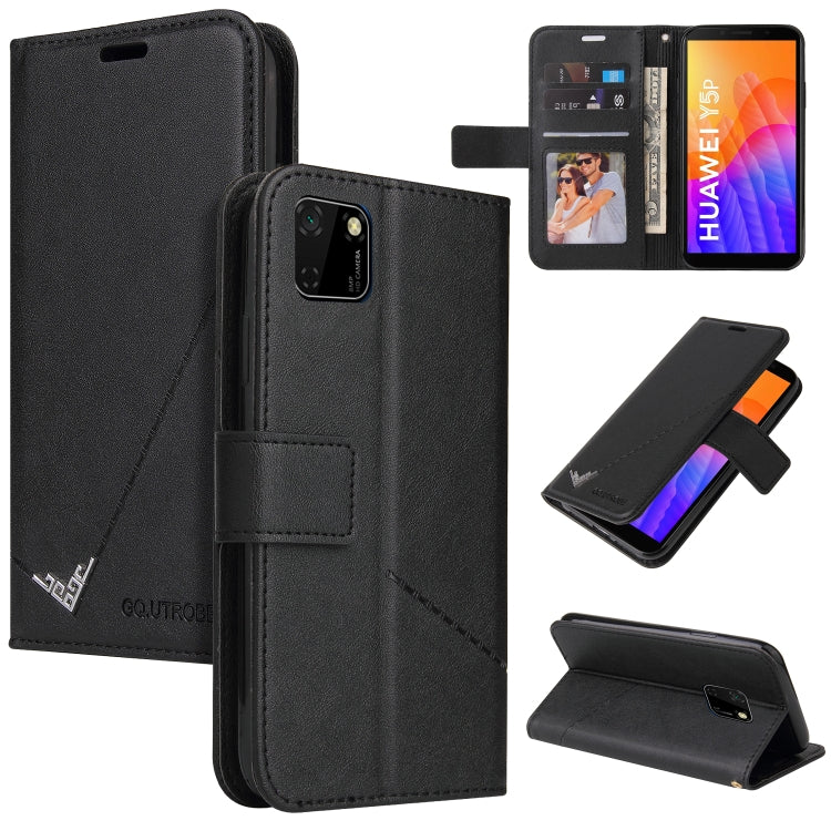 GQUTROBE Right Angle Leather Phone Case, For Huawei Y6p, For Huawei Y5p / Honor 9S, For Huawei P Smart Z, For Honor 10 Lite, For Huawei Enjoy 9s, For Huawei Y6 2019