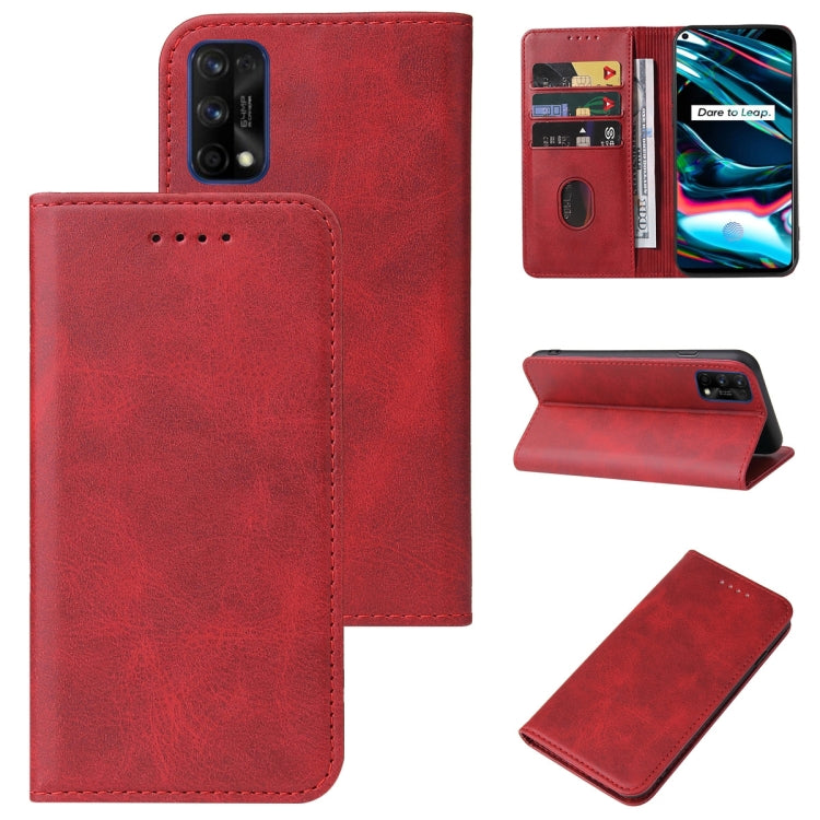Magnetic Closure Leather Phone Case, For Realme Narzo, For Realme Narzo 50A Prime, For Realme Q, For Realme V11 5G, For Realme X, For Realme X2 Pro, For Realme 7 Pro