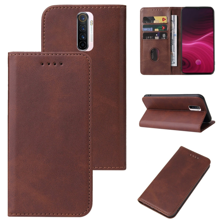 Magnetic Closure Leather Phone Case, For Realme Narzo, For Realme Narzo 50A Prime, For Realme Q, For Realme V11 5G, For Realme X, For Realme X2 Pro, For Realme 7 Pro
