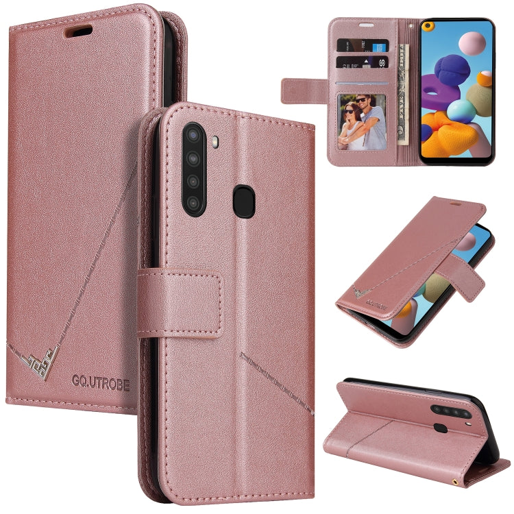 GQUTROBE Right Angle Leather Phone Case, For Samsung Galaxy M31s, For Samsung Galaxy A41, For Samsung Galaxy A31, For Samsung Galaxy A21, For Samsung Galaxy A21s, For Samsung Galaxy Note10 Lite / A81, For Samsung Galaxy A71, For Samsung Galaxy A51