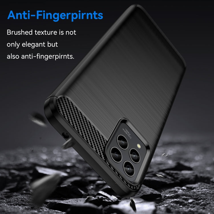 Brushed Texture Carbon Fiber TPU Phone Case, For T-Mobile REVVL 6 Pro 5G