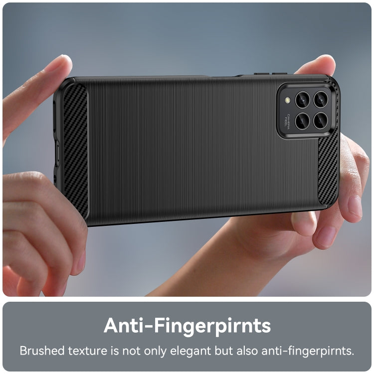 Brushed Texture Carbon Fiber TPU Phone Case, For T-Mobile REVVL 6 Pro 5G