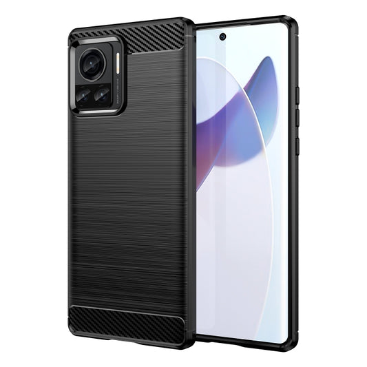 Brushed Texture Carbon Fiber TPU Phone Case, For Motorola Moto X30 Pro/Edge 30 Ultra