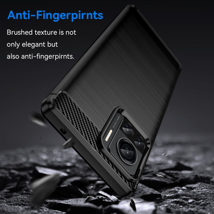 Brushed Texture Carbon Fiber TPU Phone Case, For Motorola Moto X30 Pro/Edge 30 Ultra