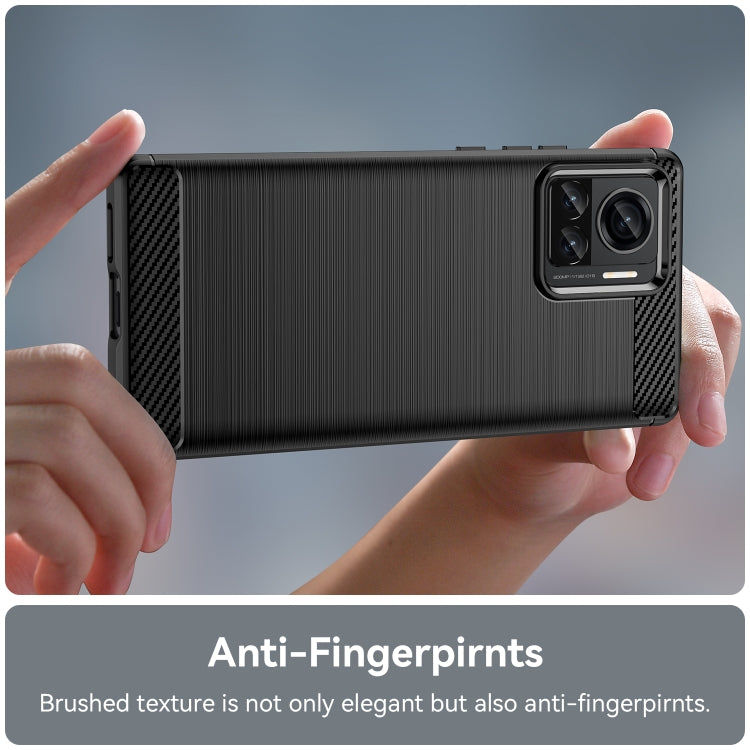 Brushed Texture Carbon Fiber TPU Phone Case, For Motorola Moto X30 Pro/Edge 30 Ultra