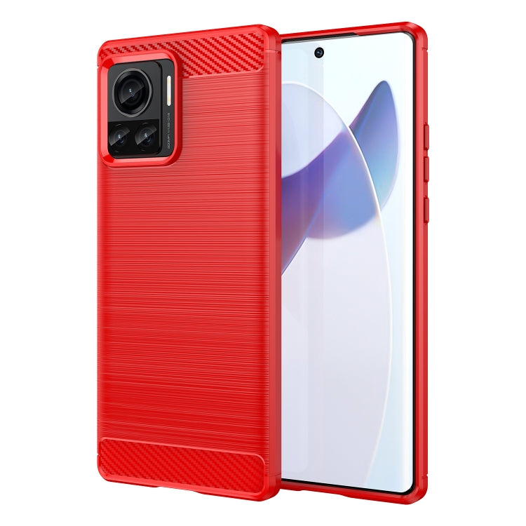 Brushed Texture Carbon Fiber TPU Phone Case, For Motorola Moto X30 Pro/Edge 30 Ultra