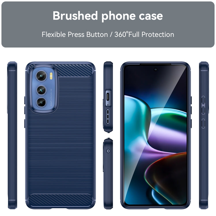Brushed Texture Carbon Fiber TPU Phone Case, For Motorola Edge 30, For Nokia G400 5G
