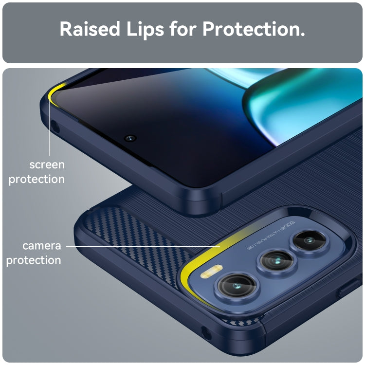 Brushed Texture Carbon Fiber TPU Phone Case, For Motorola Edge 30, For Nokia G400 5G