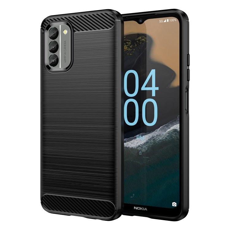 Brushed Texture Carbon Fiber TPU Phone Case, For Motorola Edge 30, For Nokia G400 5G