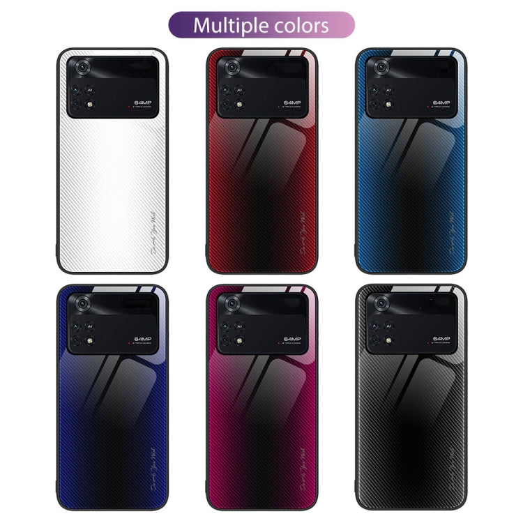 Texture Gradient Glass TPU Phone Case, For Xiaomi Poco M4 Pro, For Xiaomi Poco M4 Pro 5G, For Xiaomi Poco X4 Pro 5G, For Xiaomi Redmi 10C, For Xiaomi Redmi K50, For Xiaomi Redmi K50 Pro, For Xiaomi Redmi Note 10 Pro, For Xiaomi Redmi Note 11E