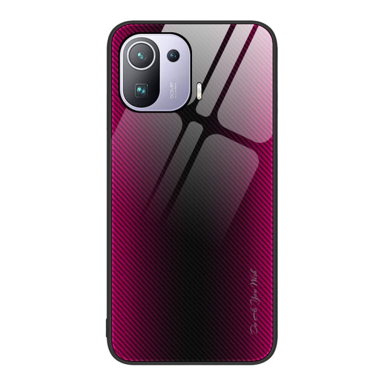 Texture Gradient Glass TPU Phone Case, For Xiaomi Redmi Note 11T Pro, For Xiaomi 11T Pro, For Xiaomi Mi 11 Ultra, For Xiaomi 12 Pro