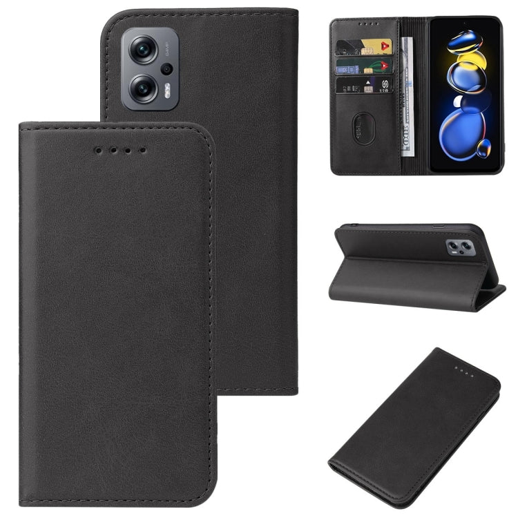 Magnetic Closure Leather Phone Case, For Xiaomi Redmi 9 Power India, For Xiaomi Redmi Note 10 JE, For Xiaomi Redmi Note 11 4G, For Xiaomi Redmi Note 11 5G, For Xiaomi Redmi Note 11 Pro 5G, For Xiaomi Redmi Note 11E, For Xiaomi Redmi Note 11E Pro       ...