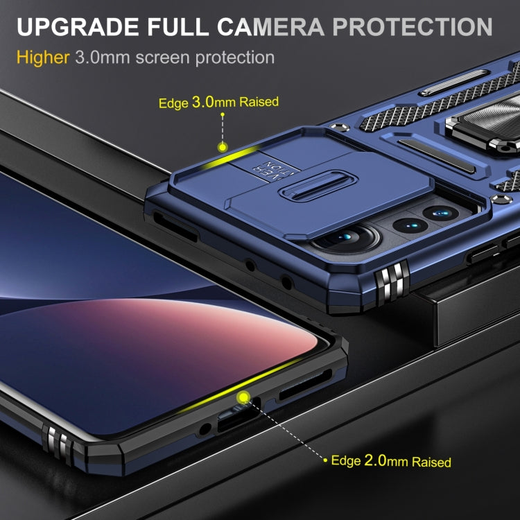 Armor PC + TPU Camera Shield Phone Case, For Xiaomi 12