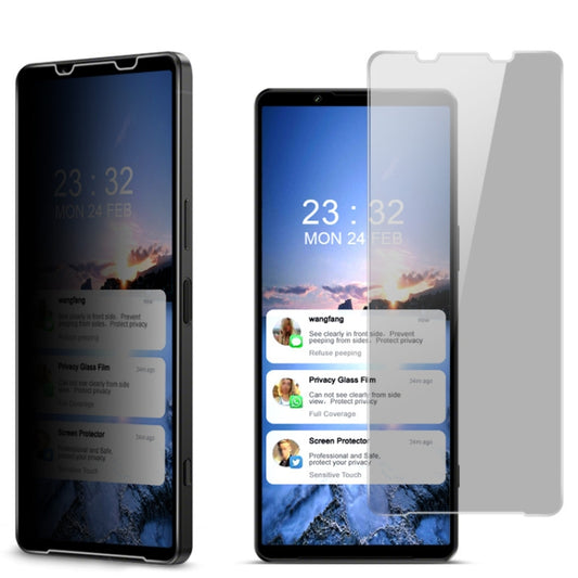 imak HD Anti-spy Tempered Glass Protective Film, For Sony Xperia 1 IV / 1 III, For Sony Xperia 10 IV / 10 III