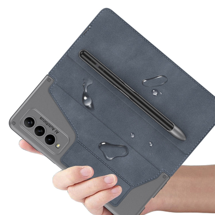 GKK Armor Flip Leather Phone Case with Pen Slots, For Samsung Galaxy Z Fold4