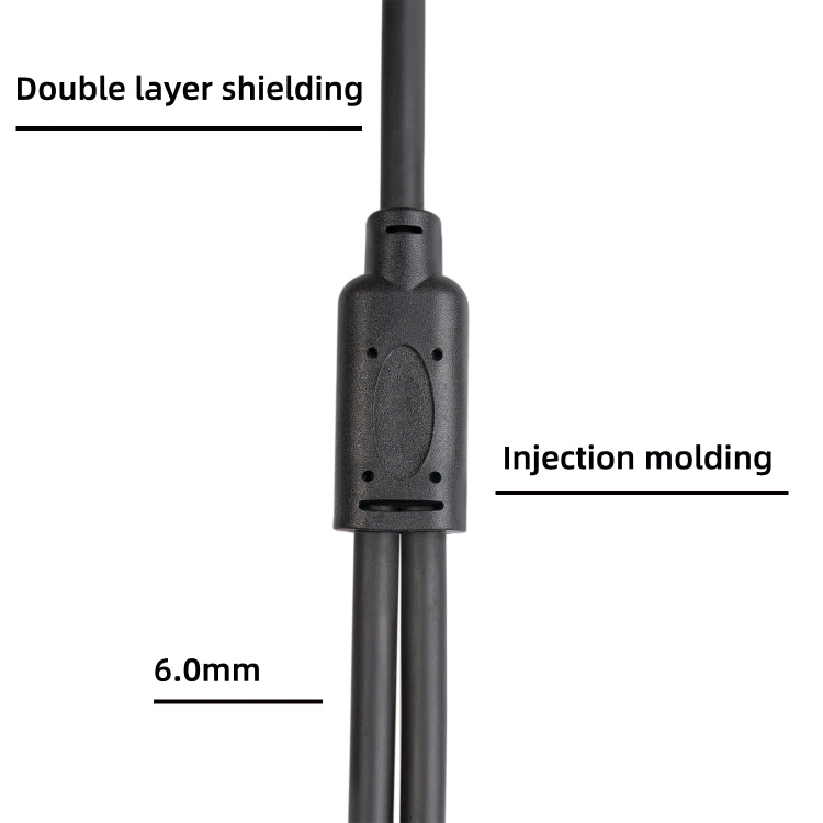 XK303MMF-10  3pin XLR Female to Dual XLR  Male Audio Cable, Length: 1m, XLR F to 2 x XLR M