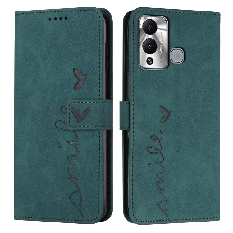Skin Feel Heart Pattern Leather Phone Case, For Infinix Hot 12 Play, For Infinix Hot 12i, For Infinix Hot 12, For Infinix Note 12 G96, For Infinix Note 12 VIP, For Infinix Note 12/12 Pro, For Infinix Note 12i, For Infinix Smart 6 Plus India