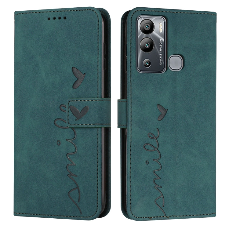 Skin Feel Heart Pattern Leather Phone Case, For Infinix Hot 12 Play, For Infinix Hot 12i, For Infinix Hot 12, For Infinix Note 12 G96, For Infinix Note 12 VIP, For Infinix Note 12/12 Pro, For Infinix Note 12i, For Infinix Smart 6 Plus India