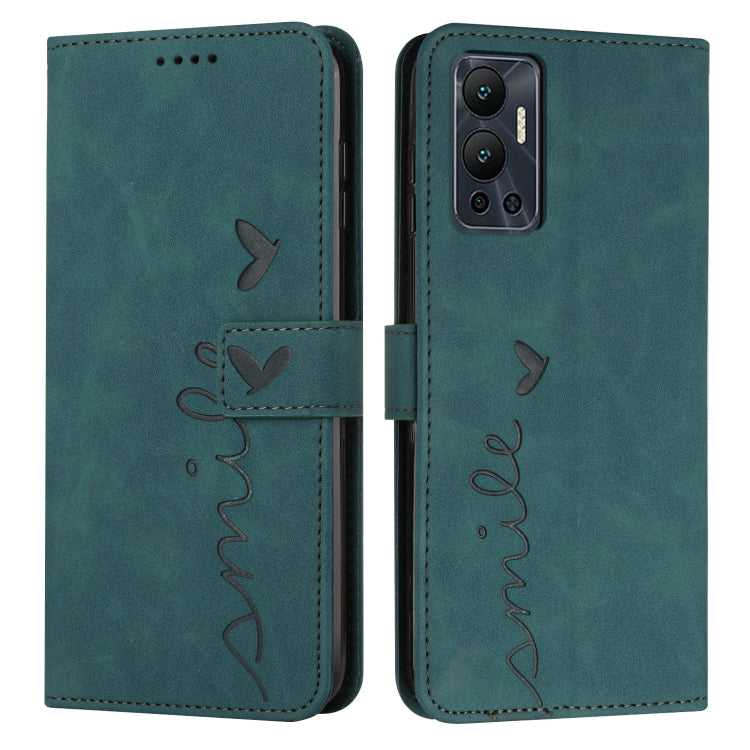 Skin Feel Heart Pattern Leather Phone Case, For Infinix Hot 12 Play, For Infinix Hot 12i, For Infinix Hot 12, For Infinix Note 12 G96, For Infinix Note 12 VIP, For Infinix Note 12/12 Pro, For Infinix Note 12i, For Infinix Smart 6 Plus India