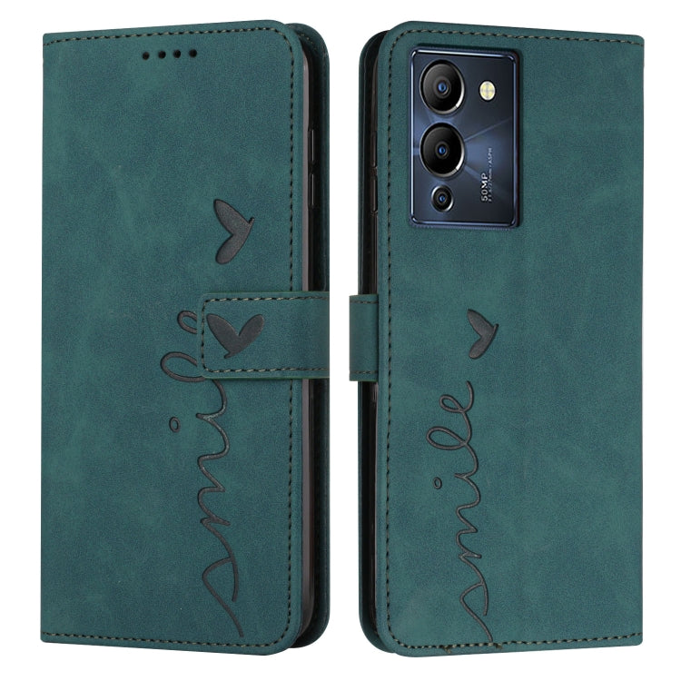 Skin Feel Heart Pattern Leather Phone Case, For Infinix Hot 12 Play, For Infinix Hot 12i, For Infinix Hot 12, For Infinix Note 12 G96, For Infinix Note 12 VIP, For Infinix Note 12/12 Pro, For Infinix Note 12i, For Infinix Smart 6 Plus India