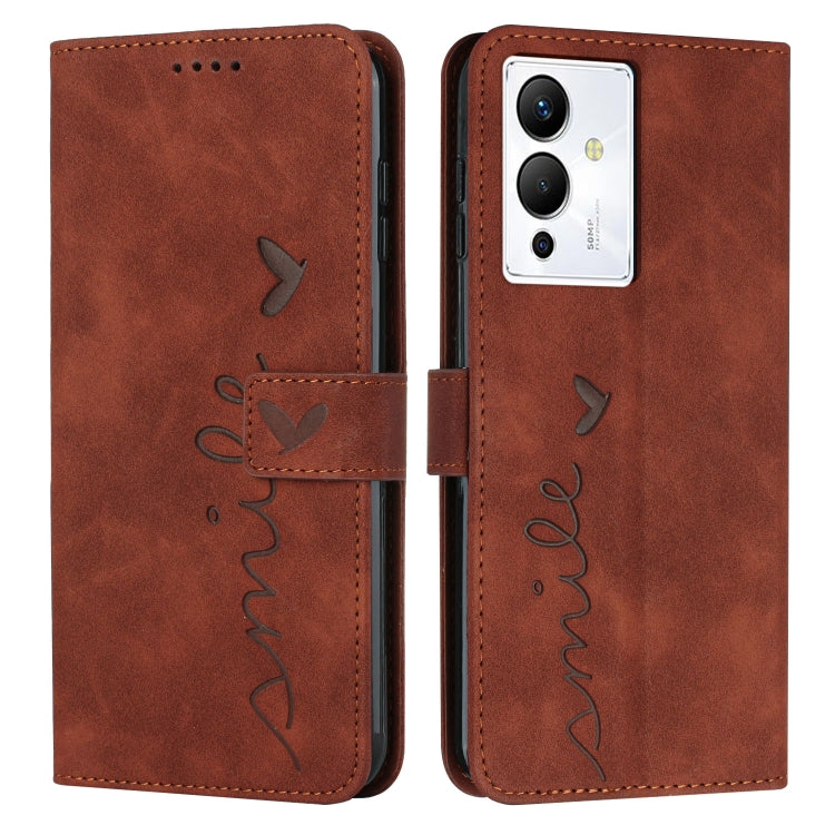Skin Feel Heart Pattern Leather Phone Case, For Infinix Hot 12 Play, For Infinix Hot 12i, For Infinix Hot 12, For Infinix Note 12 G96, For Infinix Note 12 VIP, For Infinix Note 12/12 Pro, For Infinix Note 12i, For Infinix Smart 6 Plus India