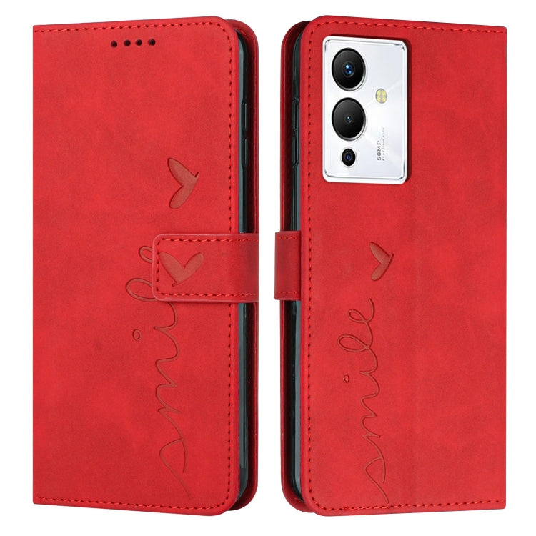 Skin Feel Heart Pattern Leather Phone Case, For Infinix Hot 12 Play, For Infinix Hot 12i, For Infinix Hot 12, For Infinix Note 12 G96, For Infinix Note 12 VIP, For Infinix Note 12/12 Pro, For Infinix Note 12i, For Infinix Smart 6 Plus India