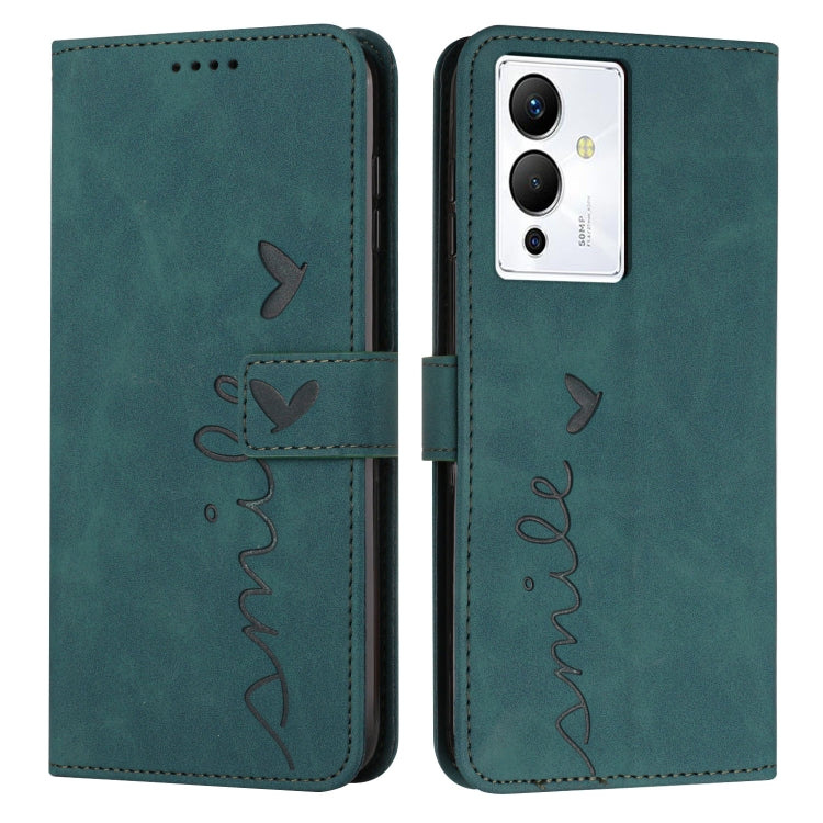 Skin Feel Heart Pattern Leather Phone Case, For Infinix Hot 12 Play, For Infinix Hot 12i, For Infinix Hot 12, For Infinix Note 12 G96, For Infinix Note 12 VIP, For Infinix Note 12/12 Pro, For Infinix Note 12i, For Infinix Smart 6 Plus India