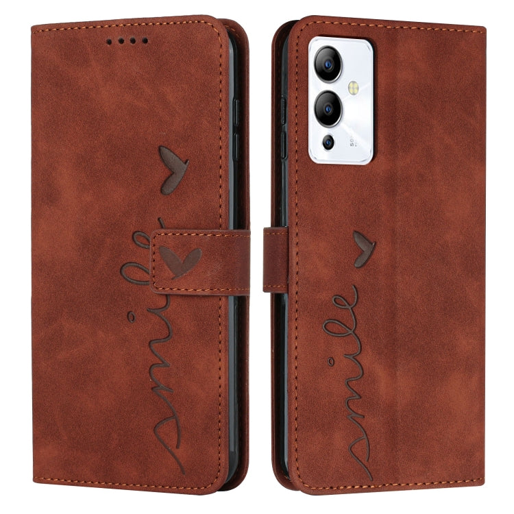 Skin Feel Heart Pattern Leather Phone Case, For Infinix Hot 12 Play, For Infinix Hot 12i, For Infinix Hot 12, For Infinix Note 12 G96, For Infinix Note 12 VIP, For Infinix Note 12/12 Pro, For Infinix Note 12i, For Infinix Smart 6 Plus India