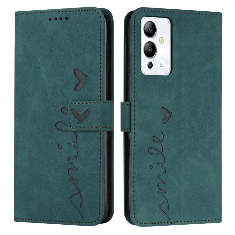 Skin Feel Heart Pattern Leather Phone Case, For Infinix Hot 12 Play, For Infinix Hot 12i, For Infinix Hot 12, For Infinix Note 12 G96, For Infinix Note 12 VIP, For Infinix Note 12/12 Pro, For Infinix Note 12i, For Infinix Smart 6 Plus India