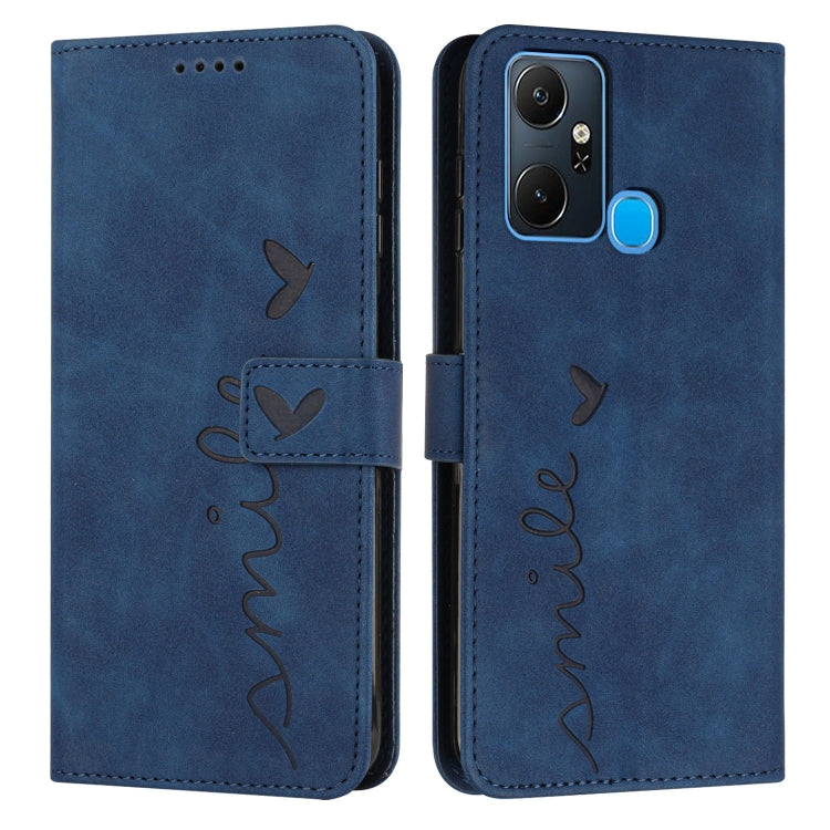 Skin Feel Heart Pattern Leather Phone Case, For Infinix Hot 12 Play, For Infinix Hot 12i, For Infinix Hot 12, For Infinix Note 12 G96, For Infinix Note 12 VIP, For Infinix Note 12/12 Pro, For Infinix Note 12i, For Infinix Smart 6 Plus India