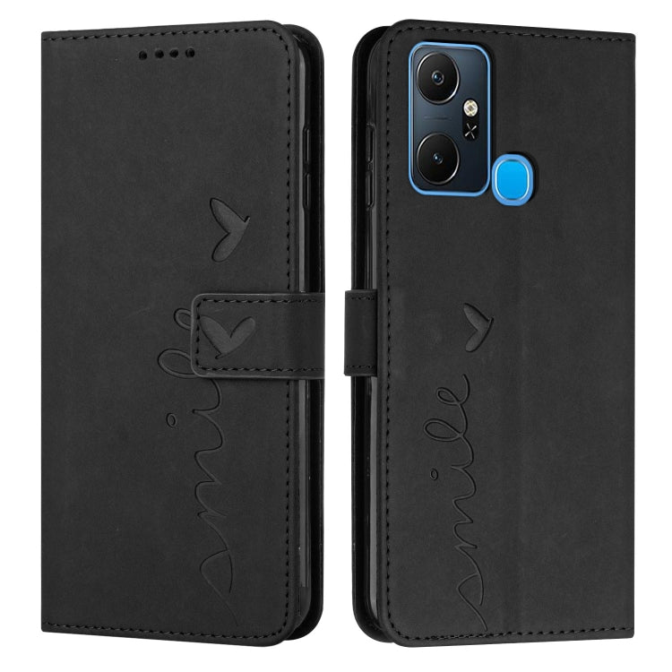 Skin Feel Heart Pattern Leather Phone Case, For Infinix Hot 12 Play, For Infinix Hot 12i, For Infinix Hot 12, For Infinix Note 12 G96, For Infinix Note 12 VIP, For Infinix Note 12/12 Pro, For Infinix Note 12i, For Infinix Smart 6 Plus India