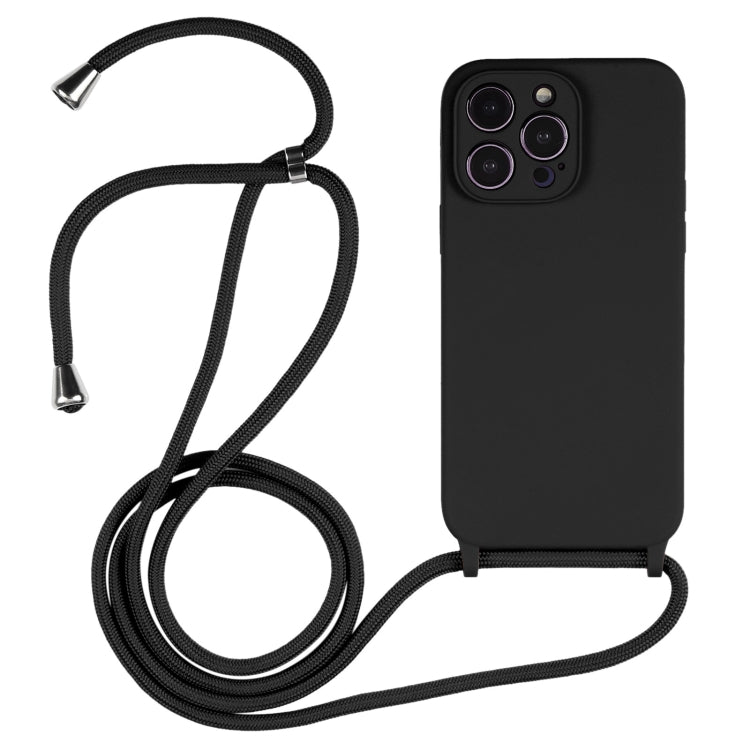 Crossbody Lanyard Liquid Silicone Case, For iPhone 14, For iPhone 14 Plus, For iPhone 14 Pro