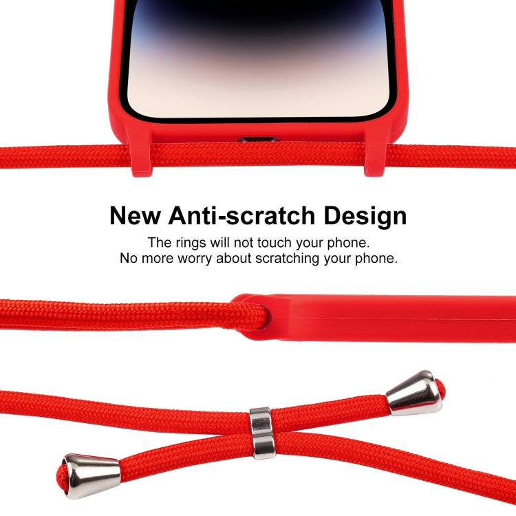 Crossbody Lanyard Liquid Silicone Case, For iPhone 14 Pro Max, For iPhone 13, For iPhone 13 Pro