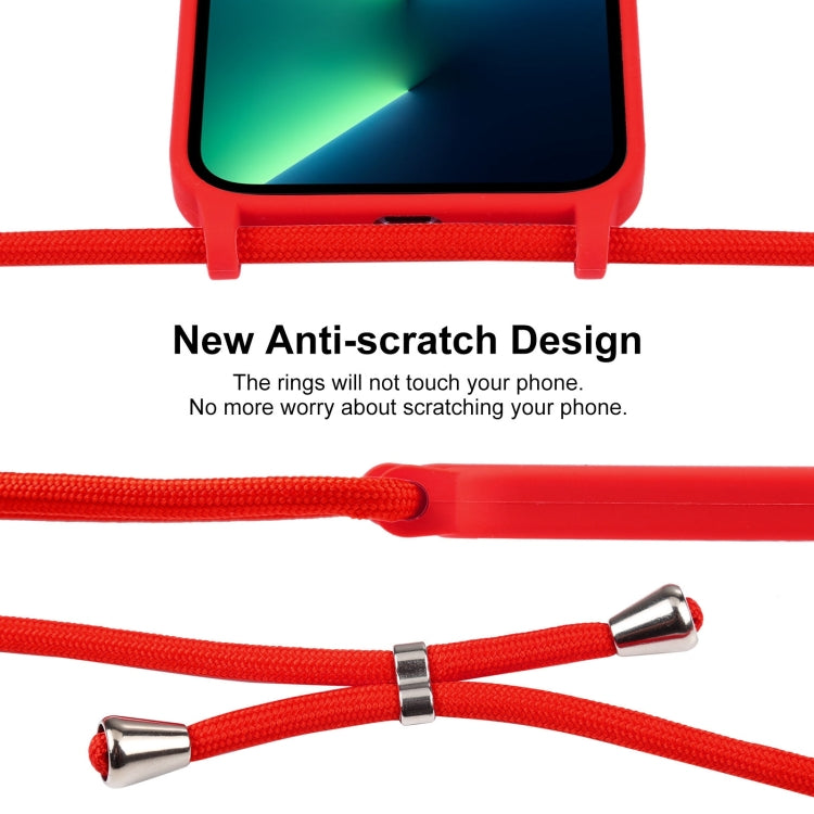 Crossbody Lanyard Liquid Silicone Case, For iPhone 13 Pro Max, For iPhone 12, For iPhone 12 Pro