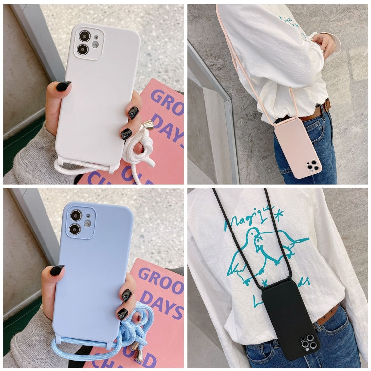 Crossbody Lanyard Liquid Silicone Case, For iPhone 13 Pro Max, For iPhone 12, For iPhone 12 Pro