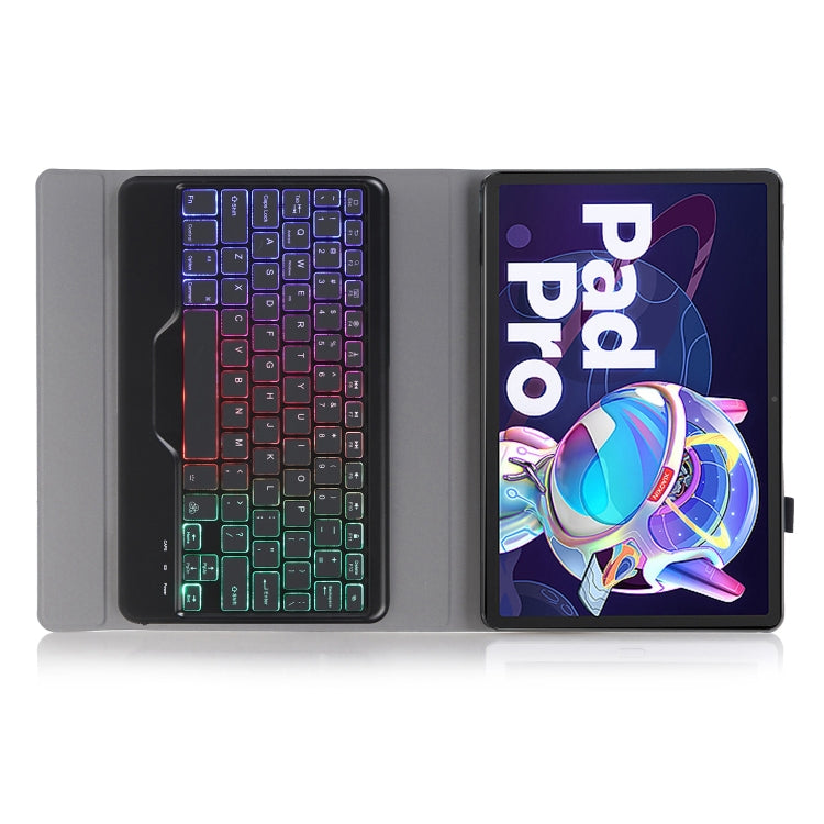 AM18-BS Tri-color Backlight Bluetooth Keyboard Leather Case, AM18-BS