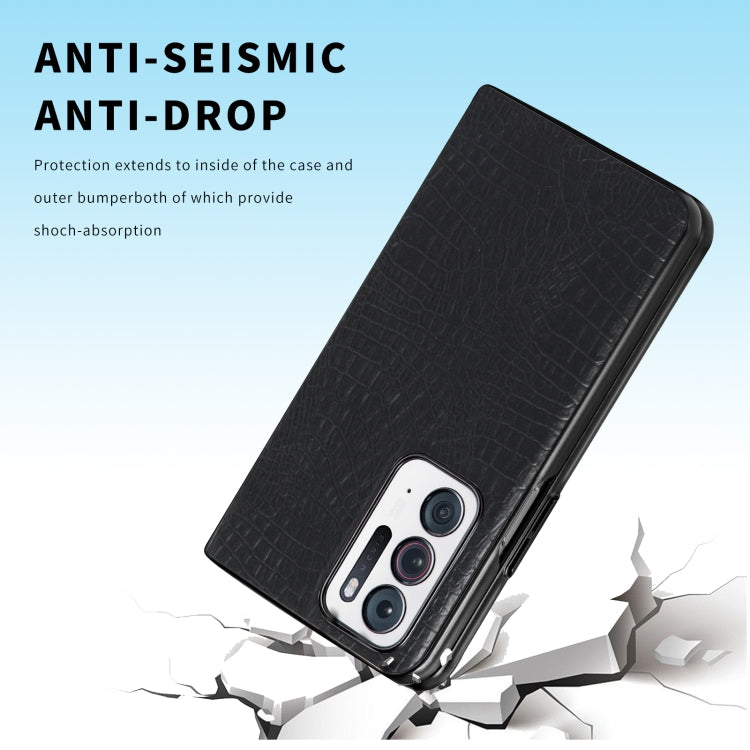 Shockproof Crocodile Texture PC + PU Case, For OPPO Find N, For vivo X Fold, For Huawei P50 Pocket, For Honor Magic V, For Sony Xperia 1 IV, For Sony Xperia 10 IV