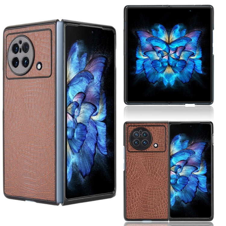 Shockproof Crocodile Texture PC + PU Case, For OPPO Find N, For vivo X Fold, For Huawei P50 Pocket, For Honor Magic V, For Sony Xperia 1 IV, For Sony Xperia 10 IV